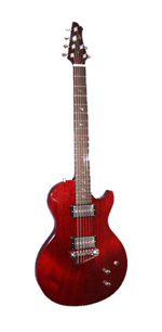 Cobra All Mahogany Model 2 guitar with cobra fretmarker inlays