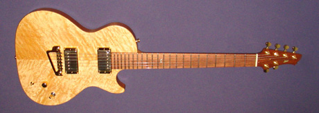 Guitars by KB Hybrid model guitar featuring Birdseye maple